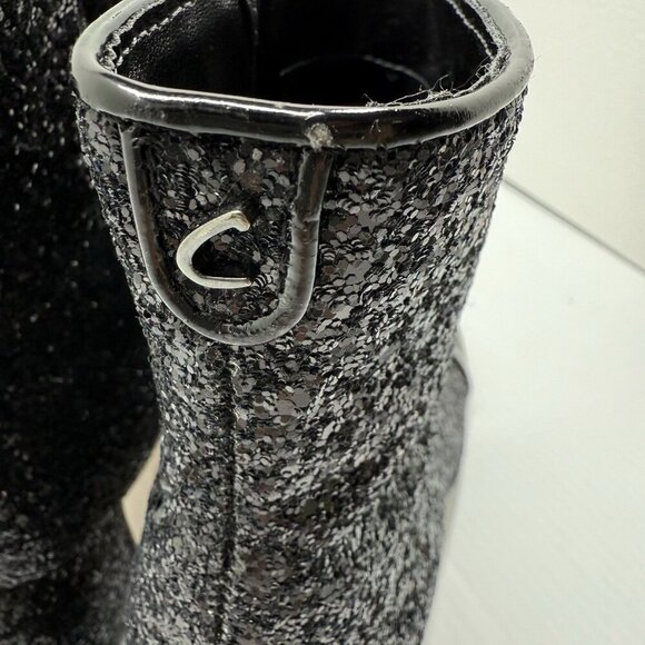 Circus NY by Sam Edelman Women's Black Glitter Osten Cap Toe Boot Size - Picture 7 of 9